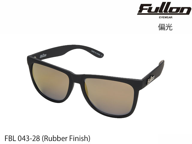 Sunglasses - 国内正規品 FULLON フローン サングラス BLUE LABEL FBL 043-28 Rubber Finish 偏光レンズ Matte Black Gold Mirror 釣り フィッシング fishing ゴルフ GOLF キャンプ スキー スノー ブルーレーベル