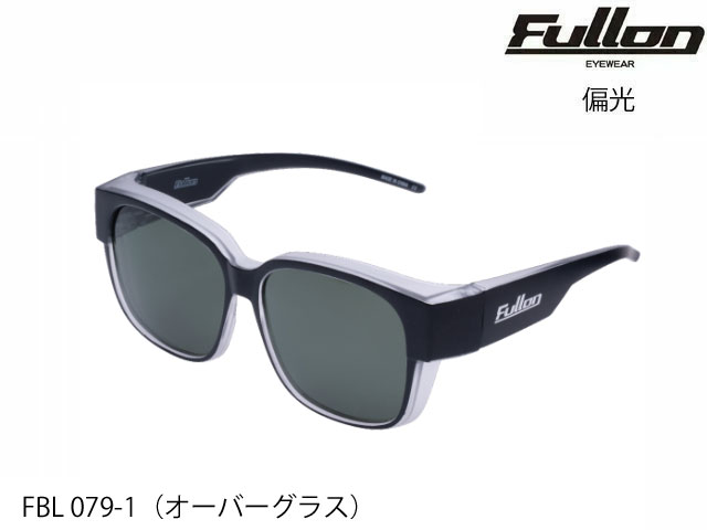 Rakuten - 国内正規品 FULLON フローン サングラス BLUE LABEL FBL 079-1 オーバーグラス 偏光レンズ ARコートレンズ Frame : Matte Black・Matte Clear Lens : Smoke 釣り フィッシング fishing ゴルフ GOLF キャンプ スキー スノー ブルーレーベル