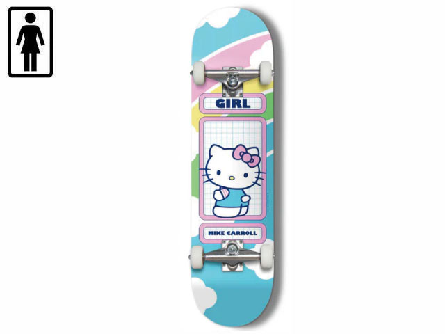 国内正規品 ガール GIRL HELLO KITTY COMPLETE MIKE CARROLL ハローキティ マイク・キャロル コンプリート 完成品 スケボー デッキ スケートボード ボード Skateboard デッキ