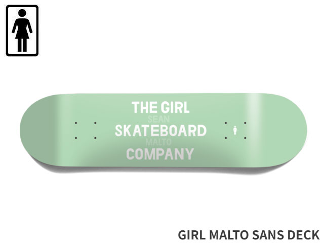 国内正規品 GIRL ガール GIRL MALTO SANS DECK TWIN TIPシェイプ スケボー デッキ ...