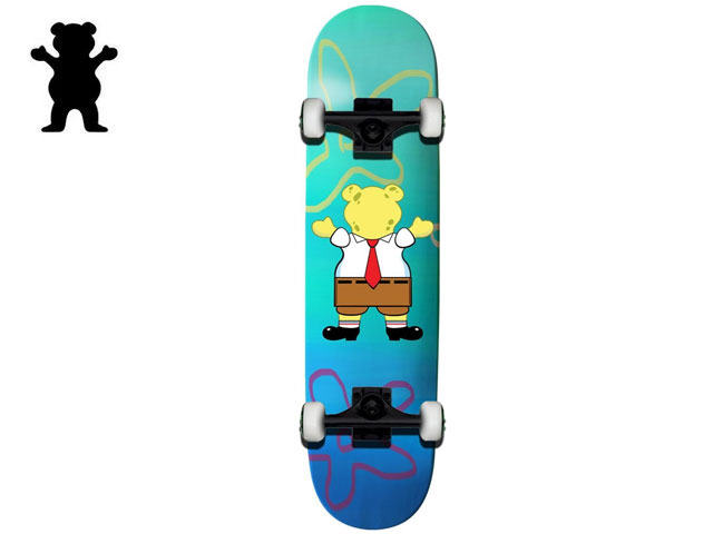 GRIZZLY 国内正規品 グリズリー GRIZZLY LIKE A SPONGE YOUTH COMPLETE スケボー デッキ スケートボード コンプリート Skateboard 完成品 初心者 デッキ キッズ