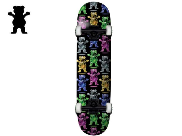 GRIZZLY 国内正規品 グリズリー GRIZZLY Gemstone Complete MULTI ジェムストーン マルチ スケボー デッキ スケートボード コンプリート Skateboard 完成品 初心者 デッキ キッズ