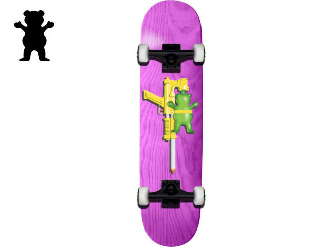 GRIZZLY 国内正規品 グリズリー GRIZZLY Water Fight Complete PURPLE スケボー デッキ スケートボード コンプリート Skateboard 完成品 初心者 デッキ キッズ