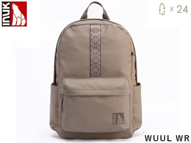 樂天商城 - 国内正規品 INUK イヌーク WUUL WR ウール ウォータープルーフ RECY COATED COCOA POWDER 19.6L リサイクル コーテッド ココアパウダー ベージュ バックパック バッグ リュック WATERSHED COLLECTION アウトドア スポーツ観戦 フェス ペットボトル 防水 IKB21002