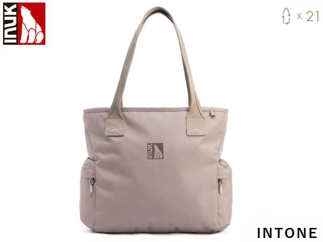 乐天商城 - 国内正規品 INUK イヌーク INTONE イントーン COCOA POWDER ココアパウダー 23L PRIMARY COLLECTION トートバッグ バッグ アウトドア スポーツ観戦 野外イベント フェス リサイクル シンプル 撥水加工 IKB23603IKB2360337