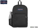 ジャンスポーツ リュック NEWモデル 国内正規品 ジャンスポーツ リュック JANSPORT CROSS TOWN BLACK JS0A47LW008 クロスタウン ブラック 黒 バックパック バッグ NEWモデル ジャンスポ 大容量 バックパック メンズ レディース 通学 通勤 高校生 大学生 サイドポケット