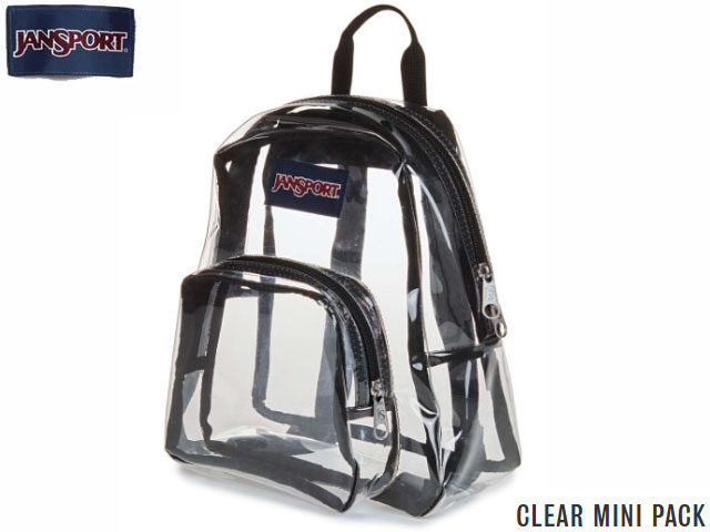 樂天商城 - 国内正規品 ジャンスポーツ JANSPORT CLEAR MINI PACK CLEAR 10L クリア ミニ パック リュック バックパック バッグ NEWモデル ジャンスポ コンパクト バックパック メンズ レディース 通学 通勤 高校生 大学生 透明 JS0A85VW963