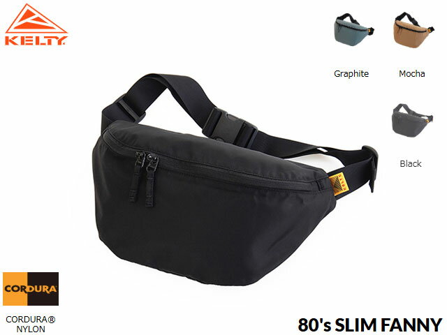 C, D, T, R, W - 国内正規品 ケルティ KELTY 80's SLIM FANNY BAG 2L 撥水 スリムファニー バッグ ウエストバッグ ナイロンバッグ メンズ レディース ユニセックス 男女兼用