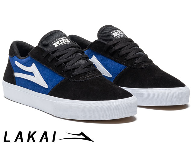 国内正規品 Lakai MANCHESTER BLACK/BLUE SUEDE マンチェスター ブラック/ブルー スエード ラカイ スケート SKATE スニーカー XLKカップソール DELUXLITEインソール