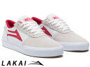 国内正規品 Lakai MANCHESTER WHITE/RED SUEDE マンチェスター ホワイト/レッド スエード ラカイ スケート SKATE スニーカー XLKカップソール DELUXLITEインソール