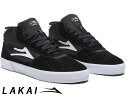 国内正規品 Lakai CAMBRIDGE MID BLACK/WHITE SUEDE ケンブリッジ ミッド ブラック/ホワイト スエード ラカイ スケート SKATE スニーカー DELUXLITEインソール PARAMOUNTアウトソール