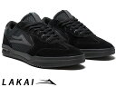 国内正規品 Lakai ATLANTIC BLACK/BLACK SUEDE アトランティック ブラック/ブラック スエード ラカイ スケート SKATE スニーカー