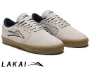 国内正規品 Lakai CARDIFF WHITE/GUM SUEDE カーディフ ホワイト/ガム スエード ラカイ スケート SKATE スニーカー DELUXLITEインソール PARAMOUNTアウトソール