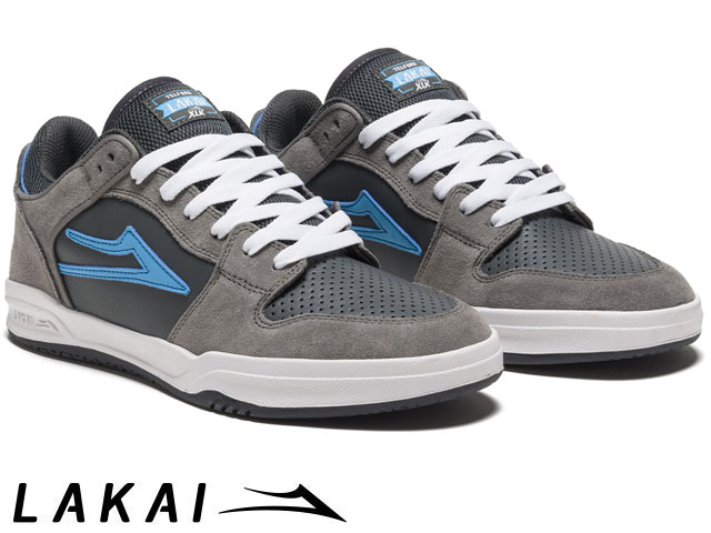 国内正規品 Lakai テルフォード ロー TELFORD LO GREY/CYAN SUEDE グレー/シアン スエード ラカイ スケート SKATE スニーカー XLKカップソール