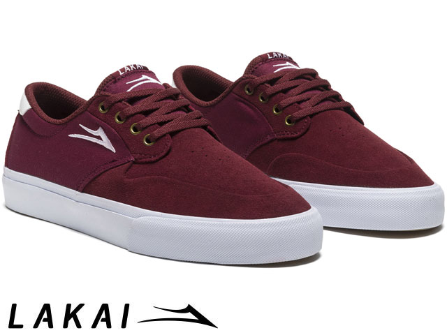 国内正規品 Lakai RILEY 3 BURGUNDY SUEDE ライリーホーク 3 バーガンディ スエード ラカイ スケート SKATE スニーカー CO-BOUND DELUXLITEインソール PARAMOUNTアウトソール