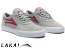 国内正規品 Lakai MANCHESTER GREY/RED SUEDE マンチェスター グレー/レッド スエード ラカイ スケート SKATE スニーカー XLKカップソール DELUXLITEインソール