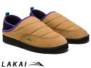 国内正規品 Lakai OWEN SLIPPER WALNUT CANVAS オーウェン スリッパ スリッポン ウォールナット キャンバス ベージュ ラカイ スケート SKATE スニーカー VLKハイブリッドソール