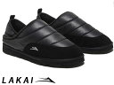 国内正規品 Lakai OWEN SLIPPER BLACK NYLON オーウェン スリッパ スリッポン ブラック ナイロン 黒 ラカイ スケート SKATE スニーカー VLKハイブリッドソール