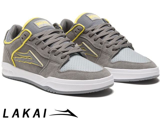 国内正規品 Lakai NEWモデル テルフォード ロー TELFORD LO GREY/REFLECTIVE SUEDE グレー/リフレクティブ スエード ラカイ スケート SKATE スニーカー XLKカップソール