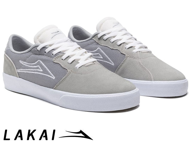 国内正規品 Lakai NEWモデル CARDIFF LIGHT GREY SUEDE カーディフ ライトグレー スエード ラカイ スケート SKATE スニーカー DELUXLITEインソール PARAMOUNTアウトソール