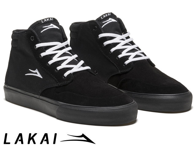 国内正規品 Lakai RILEY 3 HIGH BLACK/BLACK SUEDE ライリーホーク 3 ハイカット ブラック/ブラック スエード ラカイ スケート SKATE スニーカー CO-BOUND DELUXLITEインソール PARAMOUNTアウトソール