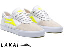 国内正規品 Lakai MANCHESTER WHITE/NEON SUEDE マンチェスター ホワイト/ネオン スエード ラカイ スケート SKATE スニーカー XLKカップソール DELUXLITEインソール