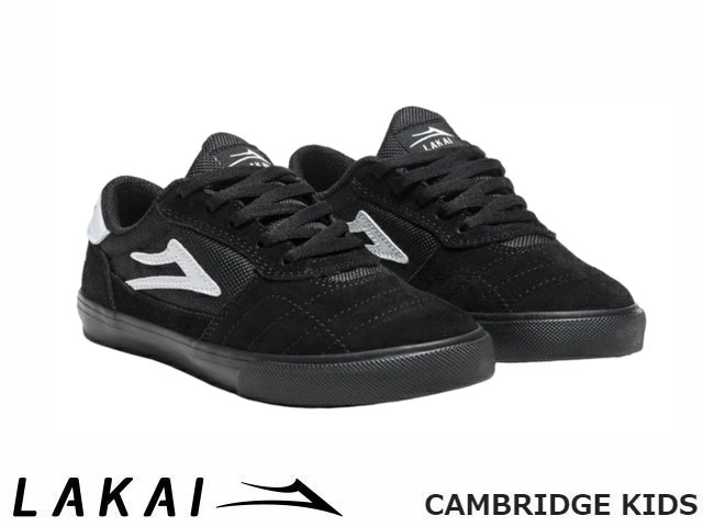 Rakuten - 国内正規品 Lakai キッズ CAMBRIDGE KIDS BLACK BLACK SUEDE ケンブリッジ キッズ ブラック/ブラック スエード ラカイ スケート SKATE スニーカー