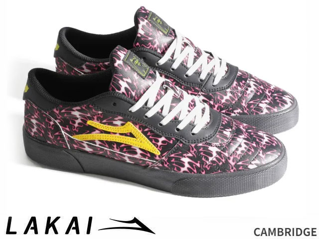 Lakai - 国内正規品 Lakai X RIPNDIP CAMBRIDGE PINK FLAME ケンブリッジ リップンディップ ピンク フレーム ラカイ スケート SKATE スニーカー OSLK26SP8CA