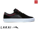 国内正規品 Lakai FLACO II BLACK/RED SUEDE フラコ 2 ブラック/レッド スエード CHOCOLATE チョコレート コラボ ラカイ スケート SKATE スニーカー CO-BOUND DELUXLITEインソール PARAMOUNTアウトソール 2024SPRING