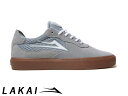 国内正規品 Lakai ESSEX LIGHT GREY/GUM SUEDE エセックス ライトグレー/ガム スエード ラカイ スケート SKATE スニーカー DELUXLITEインソール PARAMOUNTアウトソール 2024SPRING