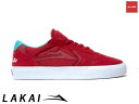 国内正規品 Lakai ATLANTIC RED SUEDE アトランティック レッド スエード CHOCOLATE チョコレート コラボ　ラカイ スケート SKATE スニーカー XLKカップソール DELUXLITEインソール 2024SPRING