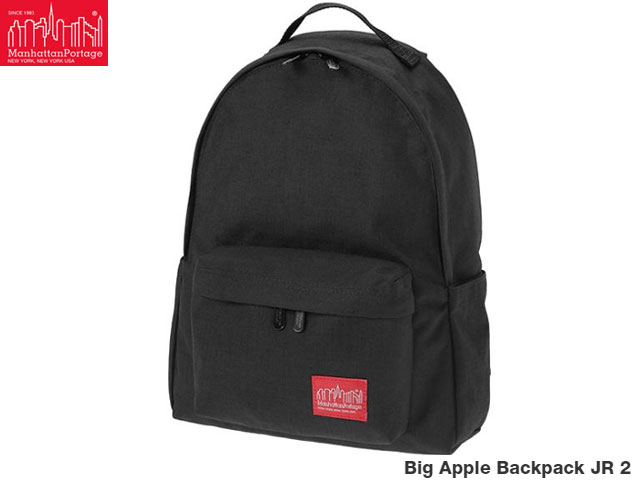 国内正規品 マンハッタンポーテージ ビッグアップル バックパック リュック MP1210JR2 BLACK 黒 Big Apple Backpack JR 2 マンハッタン ロングセラーモデル アップデート ポーテージ Manhattan Portage メンズ レディース ジュニア 通勤 通学 CORDURA