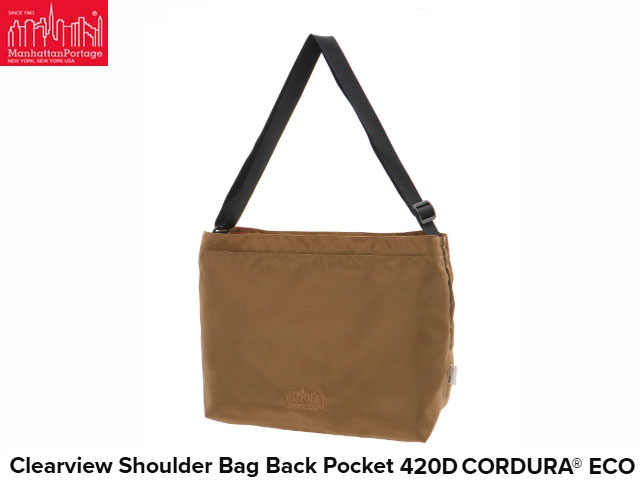  ޥϥåݡơ ꥢӥ塼 Хå 衼ƥ֥饦 COYOTE BROWN Clearview Shoulder Bag Back Pocket 420D CORDURA ECO ǥ  ߥ˥ޥ  Фݤ  ǥ ̶ ޥϥå ݡơ Manhattan Portage