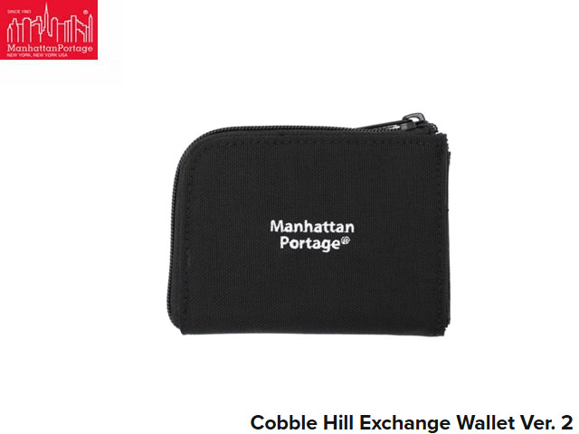 Rakuten - 国内正規品 マンハッタンポーテージ コブルヒル エクスチェンジ ウォレット アクセサリーポーチ マルチポーチ Cobble Hill Exchange Wallet Ver. 2 BLACK ブラック 黒 小物入れ コインケース ガジェットポーチ カード入れ 財布 マンハッタン ポーテージ Manhattan Portage