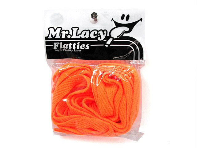 Mr.Lacy フラッティーズ bright orange シューレース 蛍光オレンジ Flatties ミスターレイシー