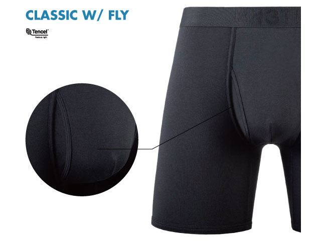 国内正規品 BN3TH ベニス CLASSIC WITH FLY TRUNK SOLID BLACK/BLACK 前開きタイプ クラシック ウィズ フライ トランクス プリント ブラック/ブラック 下着 バレンタインデー パンツ インナー ボクサー ブリーフ ストリート 息子の個室 MY PAKAGE マイパッケージ 社会の窓 3