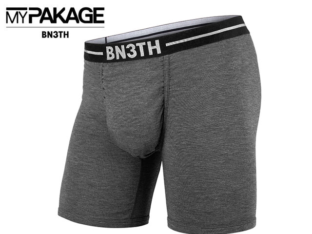 楽天sbc国内正規品 BN3TH ベニス INFINITE XT2 BOXER BRIEF SOILD ASH アンダーウェア 下着 パンツ インナー ボクサー ブリーフ ストリート 息子の個室 MY PAKAGE マイパッケージ プレゼント バレンタインデー ギフト 抗菌 消臭 防汚 BNIXT2B-A