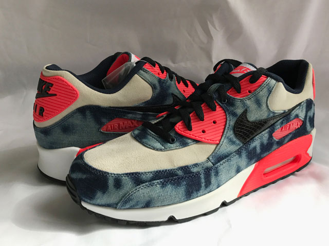 ナイキ NIKE AIR MAX 90 DNM QS Bleach Denim sports Lab atmos エア マックス 90 ブリーチ デニム クイックストライク アトモス DEADSTOCK