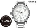 国内正規品 ニクソン NIXON 51-30 Chrono 51mm High Polish / White 51-30 クロノ 腕時計 WATCH ウォッチ ハイポリッシュ/ホワイト A083488-00 サーフ スポーツ ストリート トラベル 旅行 ウォッチ クロノグラフ その1