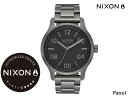 国内正規品 ニクソン NIXON Patrol 42mm Gunmetal/Black パトロール 腕時計 WATCH ウォッチ ガンメタル/ブラック A12421531-00 サーフ スポーツ ストリート トラベル 旅行 その1