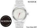 国内正規品 ニクソン NIXON Time Teller OPP 40mm Vanilla Speckle ザ タイムテラー オーピーピー 腕時計 WATCH ウォッチ バニラスパークル 白 A13615135-00 サーフ スポーツ ストリート トラベル 旅行 再生プラスチック サステナブル 防水