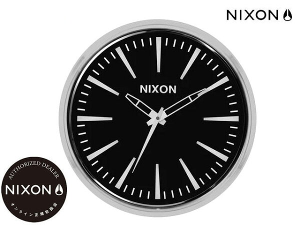 国内正規品ニクソンNIXONセンチュリーウォールクロック壁掛け時計SentryWallClockBLACK黒時計WATCHc30