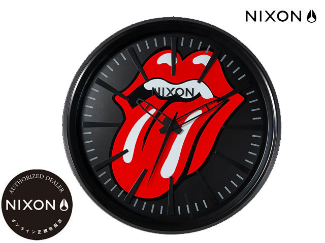 国内正規品 ニクソン NIXON ローリングストーンズ セントリー センチュリー ウォールクロック 壁掛け時計 Rolling Stones Sentry Wall Clock 黒 時計 WATCH C3185004-00