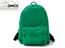 OMCC オーエムシーシー STD 420D Nylon 420デニール ナイロン バックパック GREEN グリーン 緑 リュック ショルダーバッグおしゃれ かわいい カラフル 旅行 コンパクト 大容量 フェス アウトドア 撥水 巾着 男女兼用