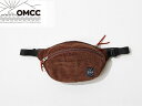 OMCC オーエムシーシー Fanny Pack Round Corduroy BROWN ブラウン 茶 ファニーパック ラウンド コーディロイ ウエストバック ナイロン コンパクト フェス アウトドア ボディバッグ おしゃれ かわいい 旅行 パッカブル サブバッグ 男女兼用(4)