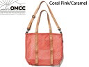 OMCC オーエムシーシー Mesh Tote2.0 Coral Pink/Caramel メッシュトート メッシュバッグ トートバッグ ショルダーバッグ 内ポ...