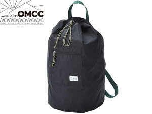 OMCC オーエムシーシー PACKABLE BONSACK RIPSTOP リップストップ BLACK/FOREST GREEN ブラック/フォレストグリーン ボンサック ドラム ショルダーバッグおしゃれ かわいい カラフル 旅行 パッカブル 折りたたみ コンパクト 大容量 フェス アウトドア 撥水 巾着 男女兼用