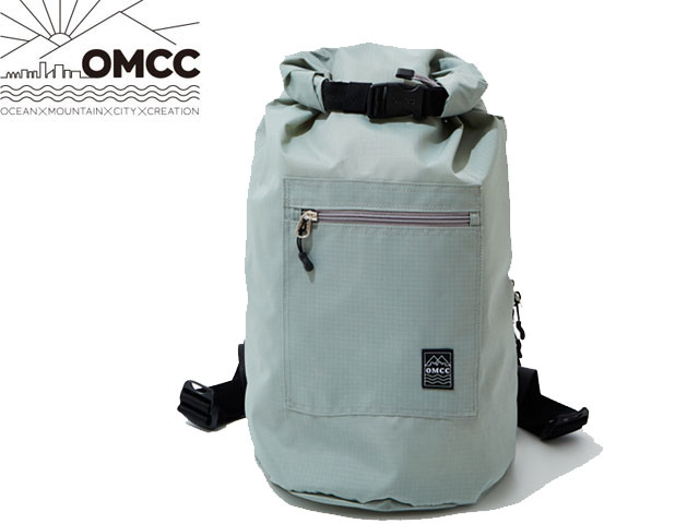 OMCC オーエムシーシー Packable Mini Bon Sack Roll Up Ripstop Nylon パッカブル ボンサック ロールアップ リップストップ バック バックパック LIGHT GREY ライトグレー リュック おしゃれ かわいい 旅行 パッカブル 折りたたみ コンパクト アウトドア 撥水 巾着 男女兼用