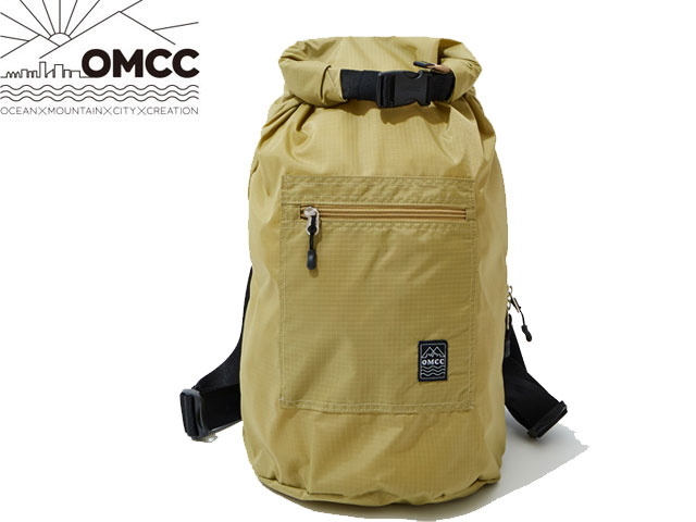 OMCC オーエムシーシー Packable Mini Bon Sack Roll Up Ripstop Nylon パッカブル ボンサック ロールアップ リップストップ バック バックパック KHAKI カーキ リュック おしゃれ かわいい 旅行 パッカブル 折りたたみ コンパクト アウトドア 撥水 巾着 男女兼用