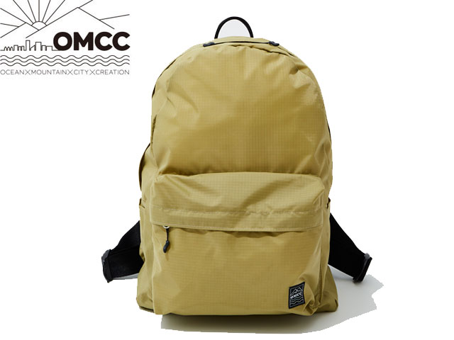 OMCC オーエムシーシー Packable RipstopNylon Backpack STD パッカブル リップストップ ナイロン バック バックパック KHAKI カーキ リュック おしゃれ かわいい 旅行 パッカブル 折りたたみ コンパクト アウトドア 撥水 巾着 男女兼用